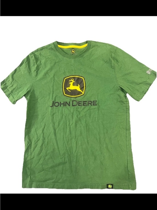 John Deere Licensed T-shirt Size M John Deere Green Tractor Memorabilia Farmer